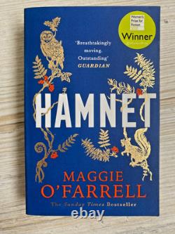 HAMNET Maggie O'Farrell SIGNED UK 1st paperback edition 1st printing 2021