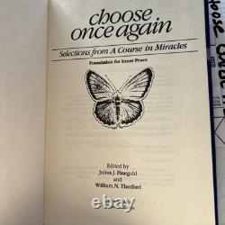 HAND SIGNED BILL THETFORD CHOOSE ONCE AGAIN A COURSE IN MIRACLES 1st edition