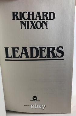 HAND SIGNED! Richard Nixon Numbered FIRST LTD 1ST ED LEATHER 1982 Leaders Book