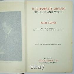 HAWKER, Muriel H. G. Hawker Airman His Life and Work. 1922 1st Edition SIGNED