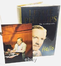 HELLO Leslie Phillips SIGNED Autobiography 1st/1st 2006 Carry On Harry Potter