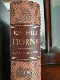 HORNS SUNTUP Edition 1st/1st Signed By Joe Hill Numbered ONLY 250 Exist