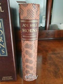 HORNS SUNTUP Edition 1st/1st Signed By Joe Hill Numbered ONLY 250 Exist