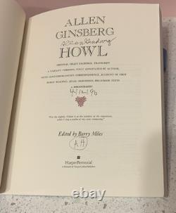 HOWL Original Draft Facsimile SIGNED by Allen Ginsberg 1st Edition Paperback