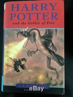 Hand Signed By Jk Rowling First Edition Harry Potter And The Goblet Of Fire