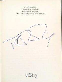 Hand Signed By Jk Rowling First Edition Harry Potter And The Goblet Of Fire