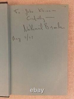 Hand Signed Who Is Ayn Rand Nathaniel Branden Excellent Cond. Hardback