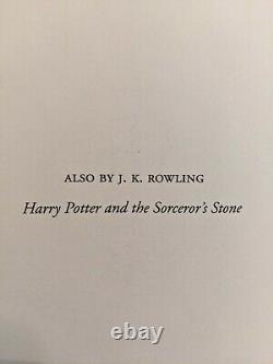 Harry Potter and the Chamber of Secrets JK Rowling Signed First Edition