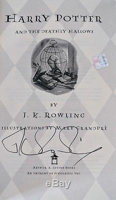 Harry Potter and the Deathly Hallows J. K. Rowling SIGNED 1st Edition
