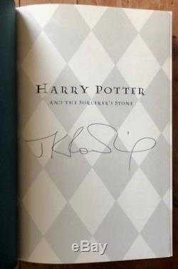 Harry Potter & the Sorcerers Stone US First Edition JK Rowling Signed PSA/DNA