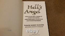 Hell's Angels Sonny Barger Leather Bound Book Death's Head 2175