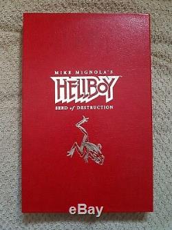 Hellboy Seed Of Destruction Signed Hardcover plus extras! Mignola
