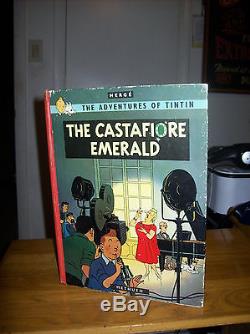 Herge`s Adventures of Tintin. The Castafiore Emerald. Signed by Herge. Rare 1st