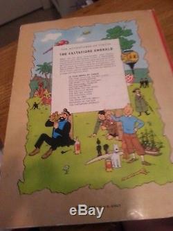 Herge`s Adventures of Tintin. The Castafiore Emerald. Signed by Herge. Rare 1st