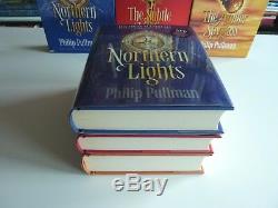 His Dark Materials Philip Pullman Signed Limited Numbered 10th Anniversary 3Vols