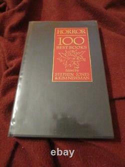 Horror 100 Best Books SIGNED limited Terry Pratchett Neil Gaiman Harlan Ellison