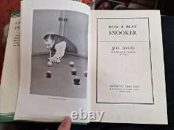 How I Play Snooker By Joe Davis Rare Signed 1st Edition Good Condition Book