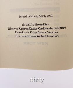 Howard FAST, APRIL MORNING, SIGNED, 1ST EDITION, 1961. HC Dust Jacket