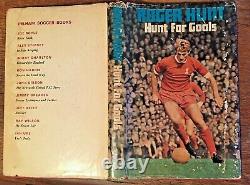 Hunt for Goals by Roger Hunt 1st Edition + Signed Program Liverpool v Man U 1973