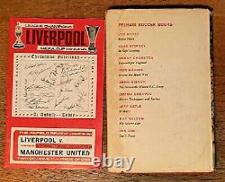 Hunt for Goals by Roger Hunt 1st Edition + Signed Program Liverpool v Man U 1973