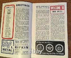 Hunt for Goals by Roger Hunt 1st Edition + Signed Program Liverpool v Man U 1973