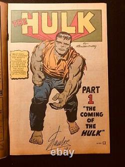 INCREDIBLE HULK #1 MARVEL COMICS Good Condition SIGNED BY STAN LEE
