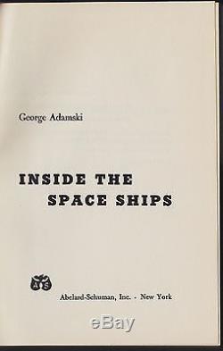 INSIDE THE SPACE SHIPS (1955) GEORGE ADAMSKI, SIGNED, 1st Edition
