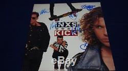 INXS Hand Signed Kick US 1st Club Edition LP Record x 6 Members with COA Hutchence