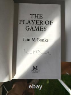 Iain M Banks The Player of Games Signed 1st Edition 1988