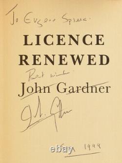 Ian FLEMING, John GARDNER / Licence Renewed James Bond 007 Signed 1st Edition