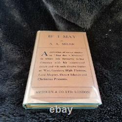 If I May by A. A. Milne, Signed 1st edition