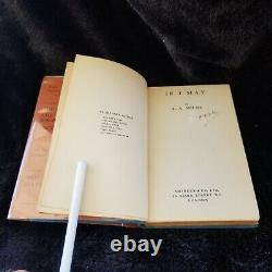 If I May by A. A. Milne, Signed 1st edition