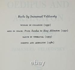 Immanuel Velikovsky OEDIPUS AND AKHNATON Myth and History Signed 1st 1st Edition