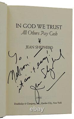 In God We Trust JEAN SHEPHERD Signed First Edition 1966 1st A Christmas Story