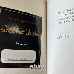 In Retrospect Robert McNamara SIGNED 1st Edition Easton Press Leather Bound Book
