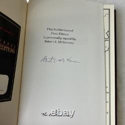In Retrospect Robert McNamara SIGNED 1st Edition Easton Press Leather Bound Book