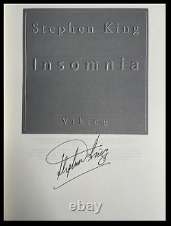 Insomnia SIGNED by STEPHEN KING Hardback 1st Edition First Printing