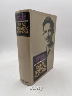 Isaac Asimov SIGNED 1ST EDITION 1ST PRINT In Memory Yet Green Autobiography HC
