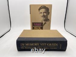 Isaac Asimov SIGNED 1ST EDITION 1ST PRINT In Memory Yet Green Autobiography HC