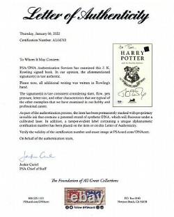 J. K. Rowling Signed 1st/1st Edition JK Harry Potter & Deathly Hallows PSA