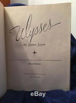 JAMES JOYCE ULYSSES Illustrated HENRI MATISSE 1/250 signed slipcase 1935