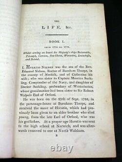 JAMES STANIER CLARKE signed The Life of Admiral Lord Nelson 1st 1810 leather