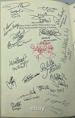 JK Rowling Harry Potter & the Chamber of Secrets UK Deluxe Edition Cast Signed