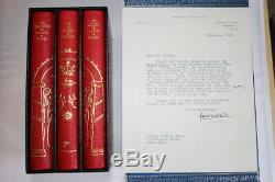 JRR Tolkien, The Lord of the Rings, UK first editions with great signed letter