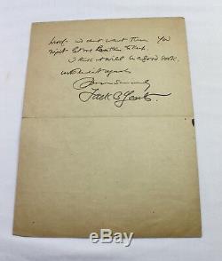 Jack B Yeats The Fancy 1st Fine & Signed Yeats Letter 1905