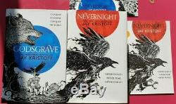 Jay Kristoff The Nevernight Chronicles Nevernight Godsgrave Signed 1/1 UK HBs
