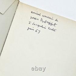 Jean Dubuffet / LE MIRIVIS DES NATURGIES Signed 1st Edition 1963