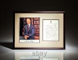 Jimmy Carter / Letter Defending An Injured Employee Signed 1st Edition 1987