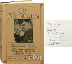John Dorsey / On Mencken Signed 1st Edition 1980