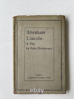 John Drinkwater SIGNED 1918 1st edition Abraham Lincoln